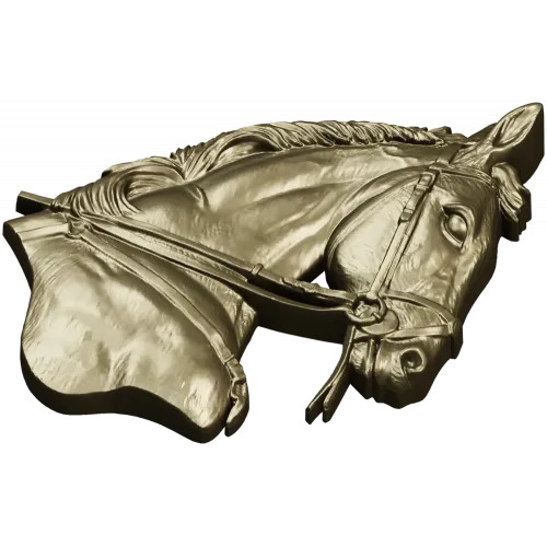 Horse head relief STL - high-detail 3D model for CNC carving