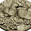 Doves of Spring - high-relief round medallion STL for CNC
