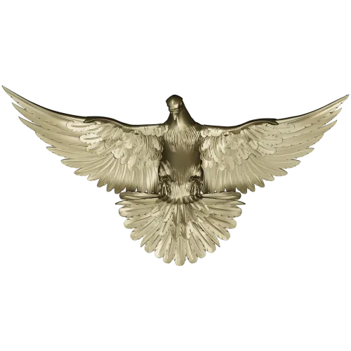 Soaring Dove Relief - 3D STL model for CNC milling