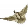 Soaring Dove Relief - 3D STL model for CNC milling