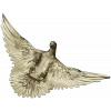 Soaring Dove Relief - 3D STL model for CNC milling
