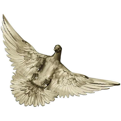 Soaring Dove Relief - 3D STL model for CNC milling