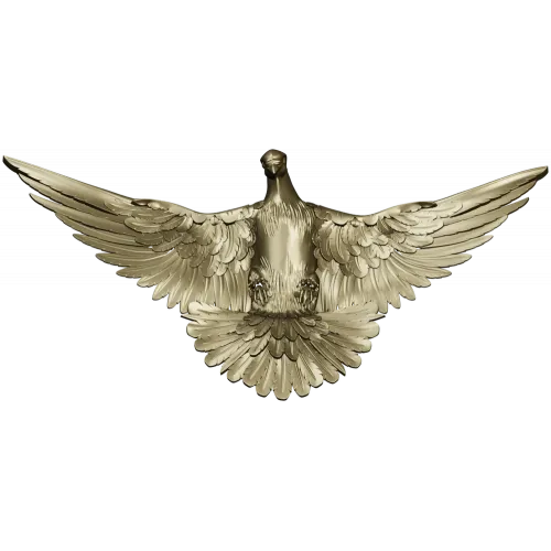 Soaring Dove Relief - 3D STL model for CNC milling