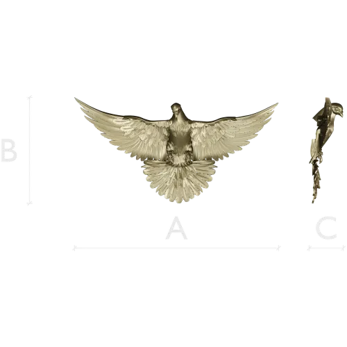 Soaring Dove Relief - 3D STL model for CNC milling