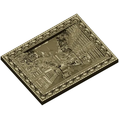 Vintage Boulevard - high-relief STL for CNC carving