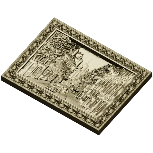 Vintage Boulevard - high-relief STL for CNC carving