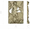 David the Victor - high relief 3D model in STL for CNC