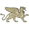 Грифон - барельеф в формате STL для ЧПУ