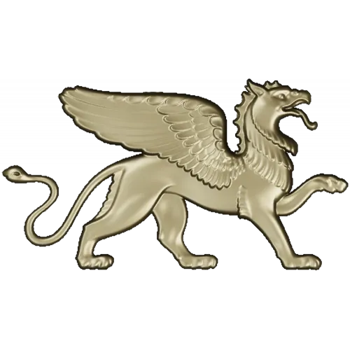Грифон - барельеф в формате STL для ЧПУ