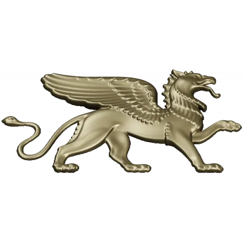 Грифон - барельеф в формате STL для ЧПУ