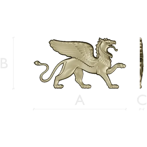 Грифон - барельеф в формате STL для ЧПУ