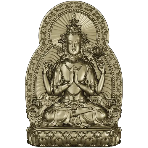 Compassionate Guanyin Relief STL 3D Model for CNC
