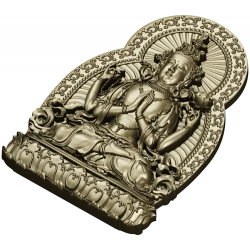 Compassionate Guanyin Relief STL 3D Model for CNC