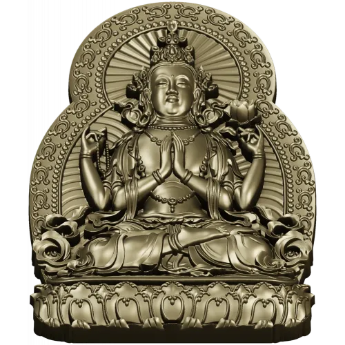 Compassionate Guanyin Relief STL 3D Model for CNC