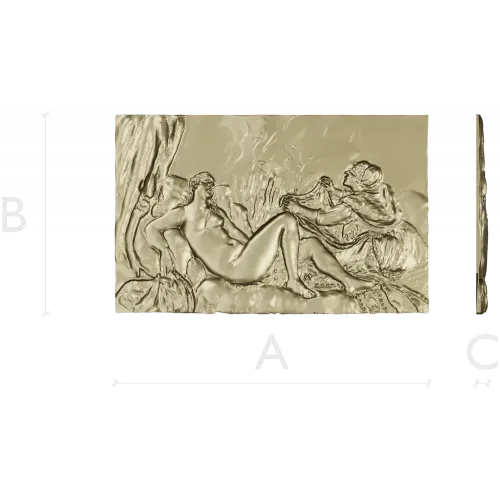 Dana bas-relief STL for CNC