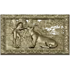 Дуэт львиц - рельефная stl модель панно для ЧПУ