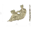 Лежащая нимфа - высокорельефная 3D модель STL