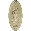 Art Nouveau Maiden and Fawn - Oval Relief STL for CNC