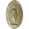 Art Nouveau Maiden and Fawn - Oval Relief STL for CNC