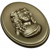 Овальный медальон с барельефом женщины - STL для ЧПУ