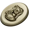 Овальный медальон с барельефом женщины - STL для ЧПУ