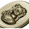 Овальный медальон с барельефом женщины - STL для ЧПУ