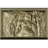 Резное панно "Девушка в завесе" - 3D модель STL для ЧПУ
