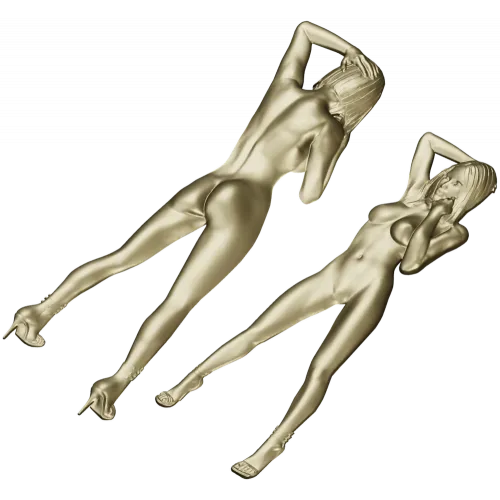 3D модель девушки в рельефе для ЧПУ - Грация