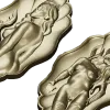 Медальон Флёр - высокорельефная 3D модель STL для ЧПУ