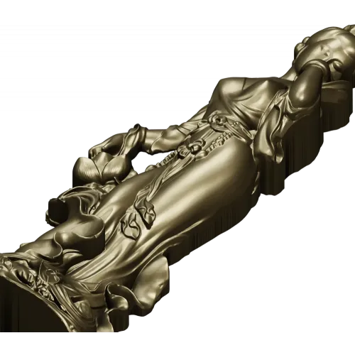 Нимфа в цветах - 3D модель STL для ЧПУ
