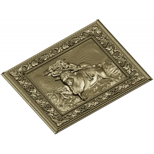 Maiden and the Bull - bas-relief STL for CNC