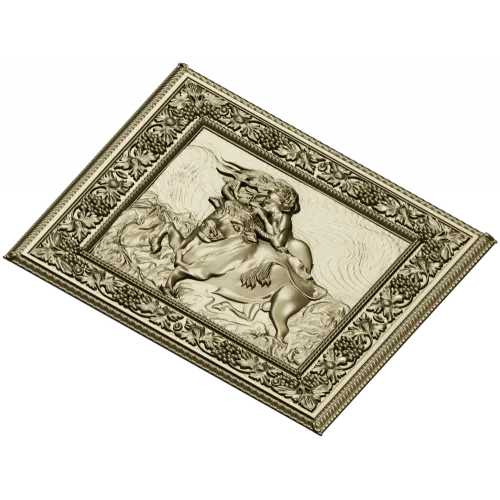 Maiden and the Bull - bas-relief STL for CNC
