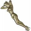 Stiletto Muse - bas-relief female figure STL for CNC milling