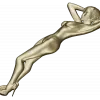 Stiletto Muse - bas-relief female figure STL for CNC milling