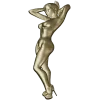 Stiletto Muse - bas-relief female figure STL for CNC milling