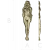 Вертикальная 3D модель stl "Наяда" - рельеф для ЧПУ