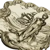 3D модель STL панно "Морская нимфа" для ЧПУ