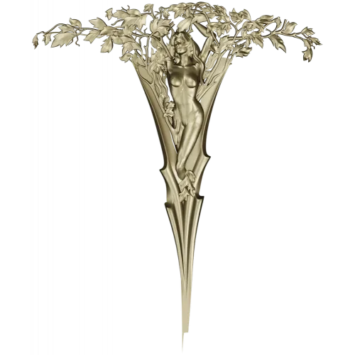 Sylvan Muse - detailed 3D STL model for CNC carving