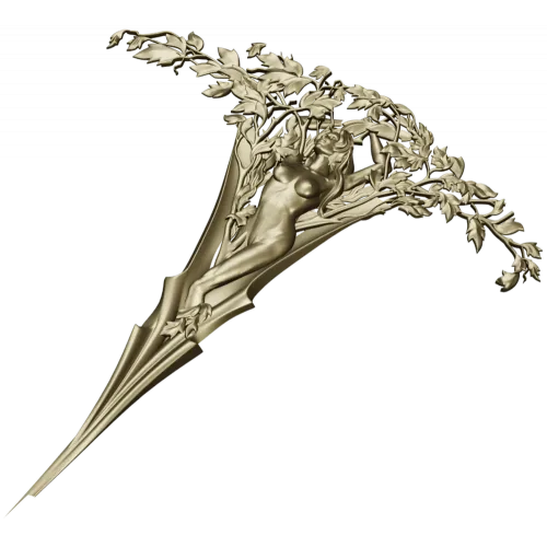Sylvan Muse - detailed 3D STL model for CNC carving