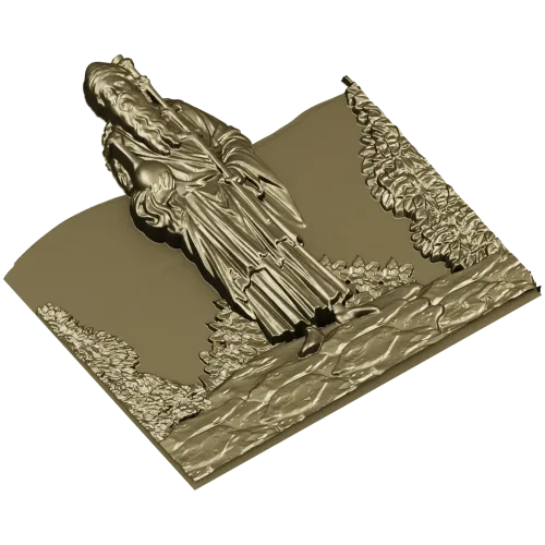 Морозный Странник - рельефная 3D модель STL для ЧПУ