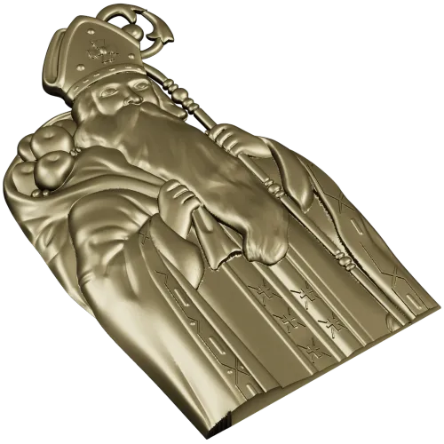 Николай Чудотворец - 3D модель STL для фрезеровки на ЧПУ