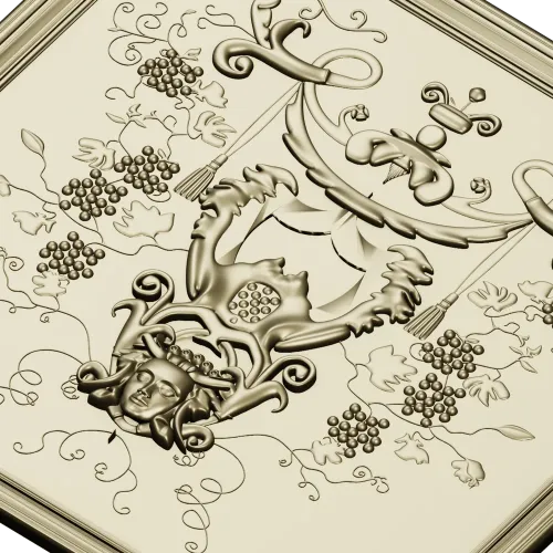 Vintner's Cartouche - decorative CNC panel STL