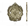 Regal Roar Cartouche - STL 3D model for CNC carving