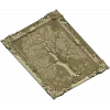 Tree relief panel STL for CNC milling - ornate framed tree