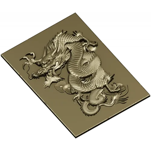 Дракон Небесный - 3D модель STL для ЧПУ фрезеровки