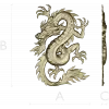 Oriental Dragon Relief STL for CNC Milling
