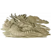 Драконий берег - 3D рельеф для ЧПУ (STL)
