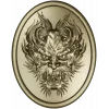 Dragon head medallion 3D STL for CNC
