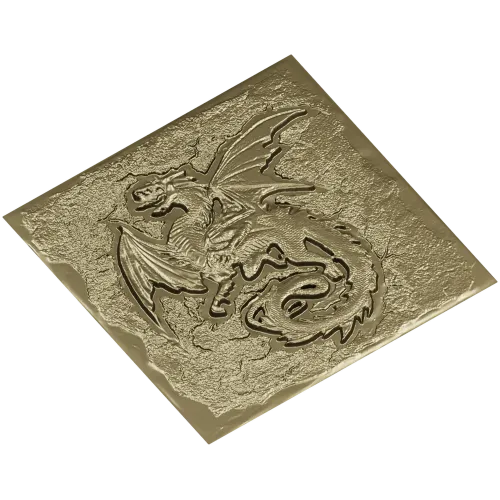 High-Relief Dragon Panel STL for CNC Milling