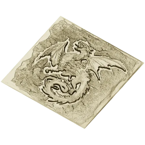 High-Relief Dragon Panel STL for CNC Milling